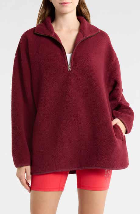 Free People Coco Faux Shearling Pullover Sweatshirt