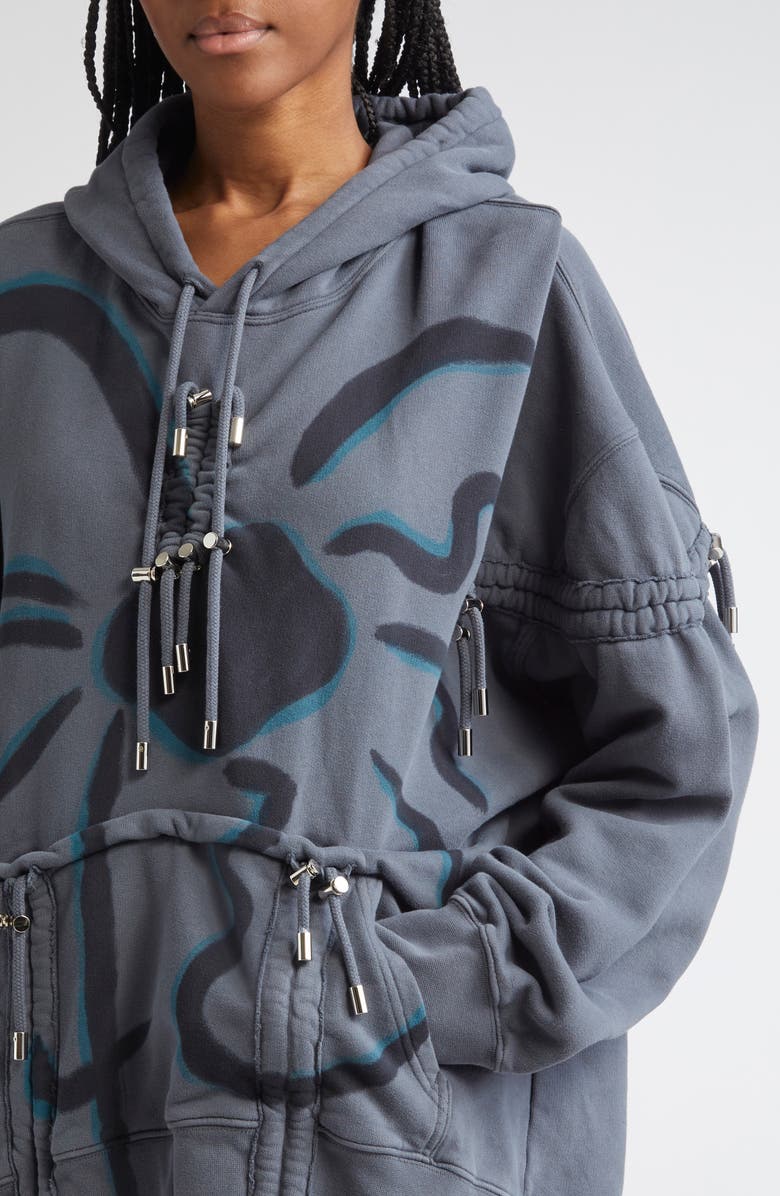 Collina Strada Drawstring Detail Cotton Hoodie, Alternate, color, 