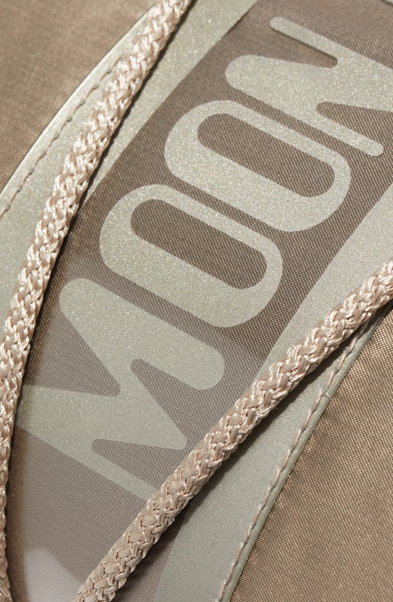 Moon Boot<sup>®</sup> Icon Glance Water Repellent Boot, Alternate, color, Platinum