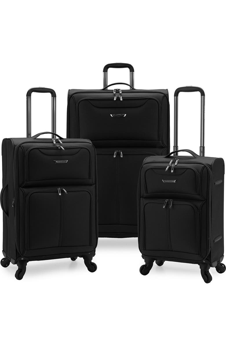 TRAVELERS CHOICE Cedar 3-Piece Expandable Softside Spinner Luggage Set, Main, color,