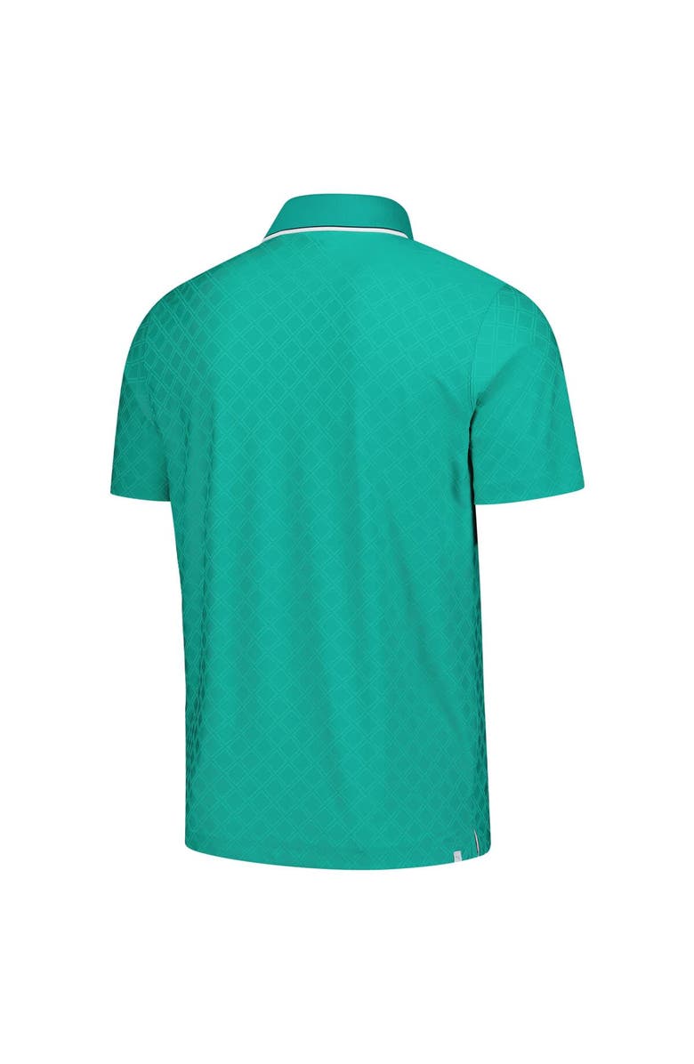 PUMA Men's Puma Green Arnold Palmer Invitational Tipped Jacquard Polo, Alternate, color, Green