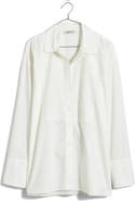 Madewell Oversize Poplin Tuxedo Shirt
