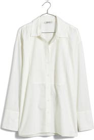 Madewell Oversize Poplin Tuxedo Shirt