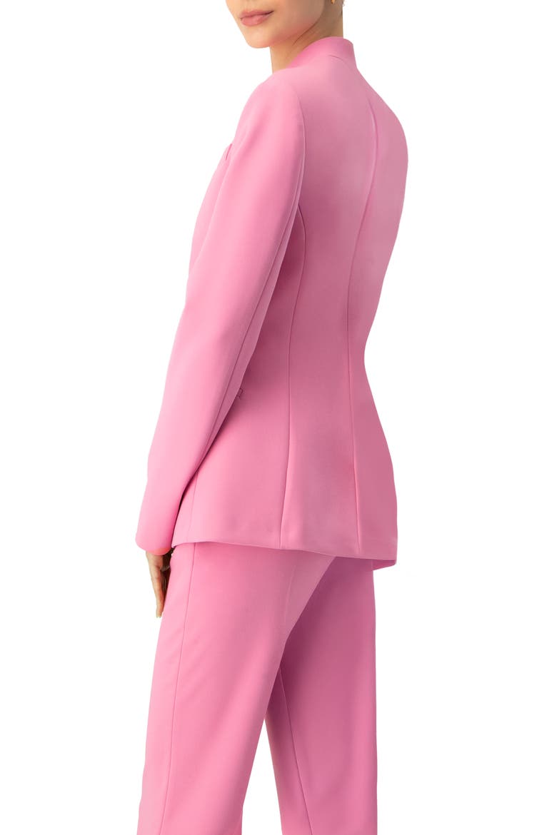 Collarless Straight Blazer, Alternate, color, Pink