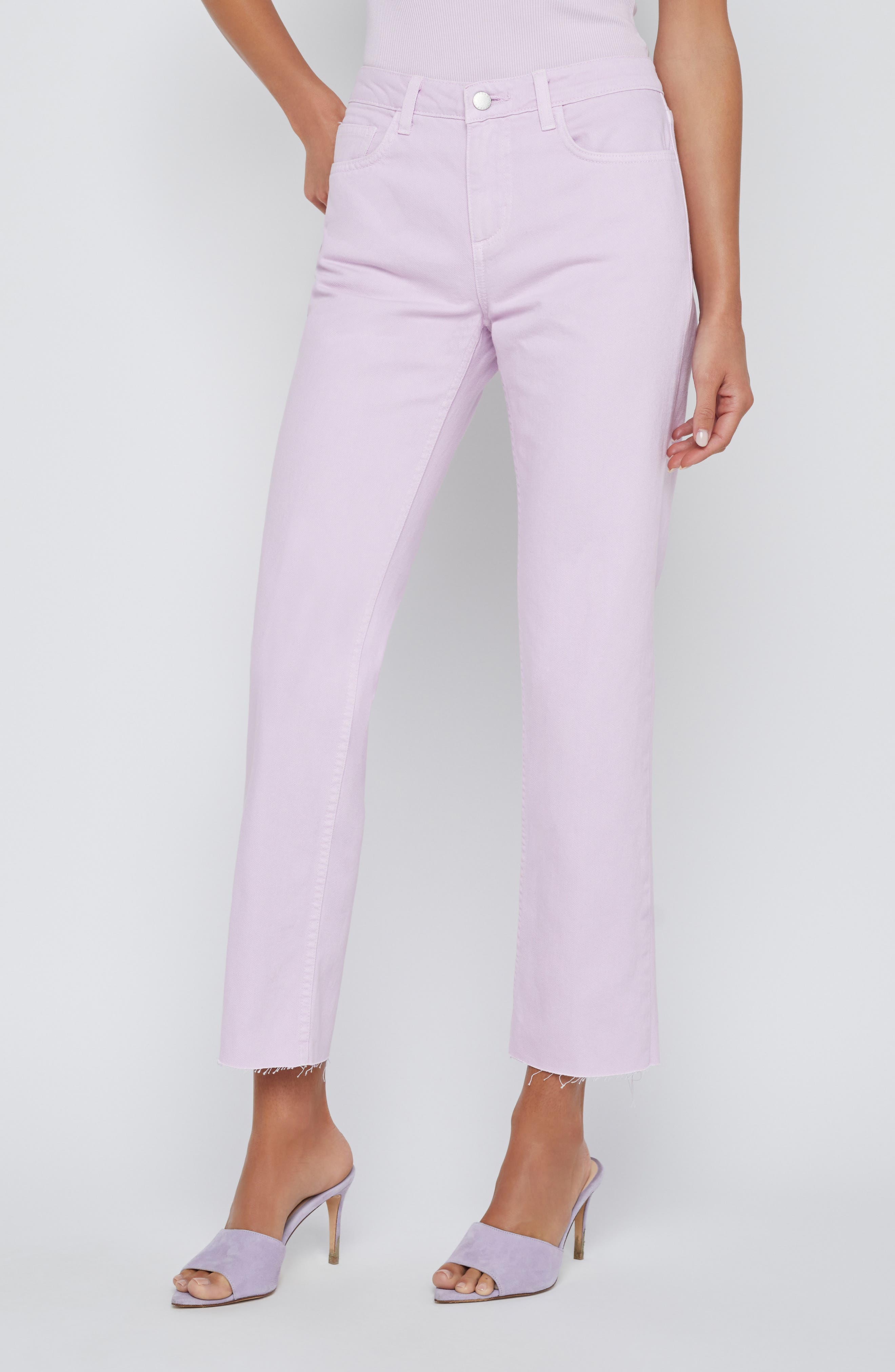 L'AGENCE Milana Stovepipe Ankle Straight Leg Jeans