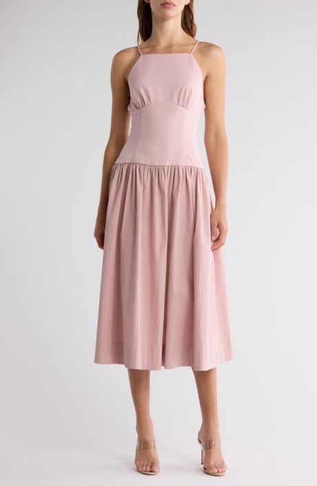 Lush Drop Waist Midi Dress