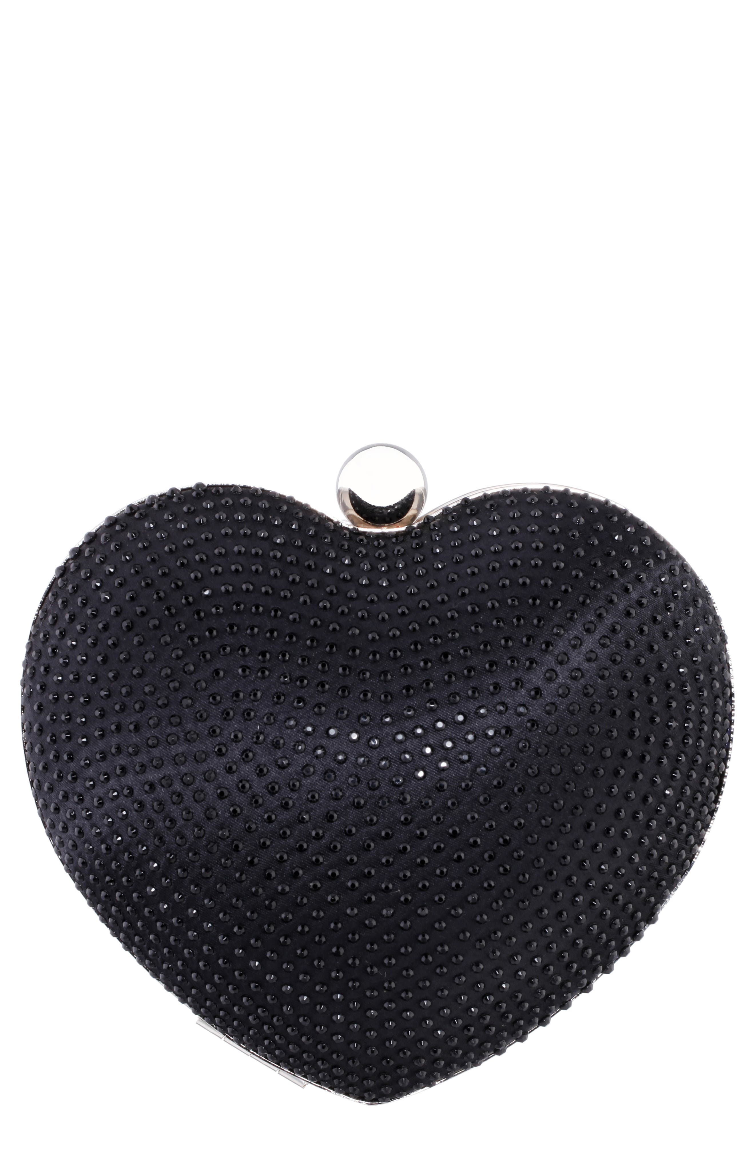 Nina Crystal Embellished Minaudière, Main, color, 