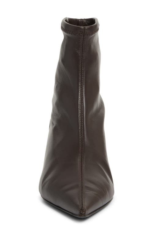 Totême Stiletto Ankle Boots In Calf Leather In Brown