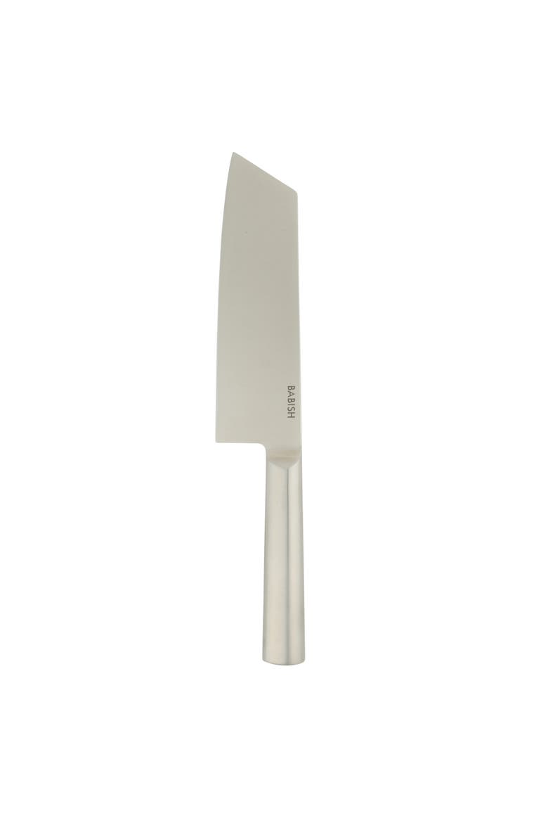 Clef Chef and Cleaver Hybrid Knife with High Carbon German Steel, Main, color, Stainless Steel