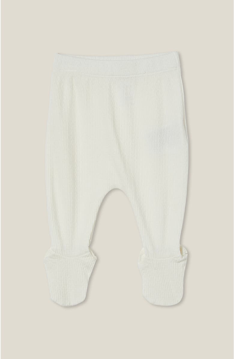 Cotton On Kids Organic Pointelle Legging, Main, color, Milk