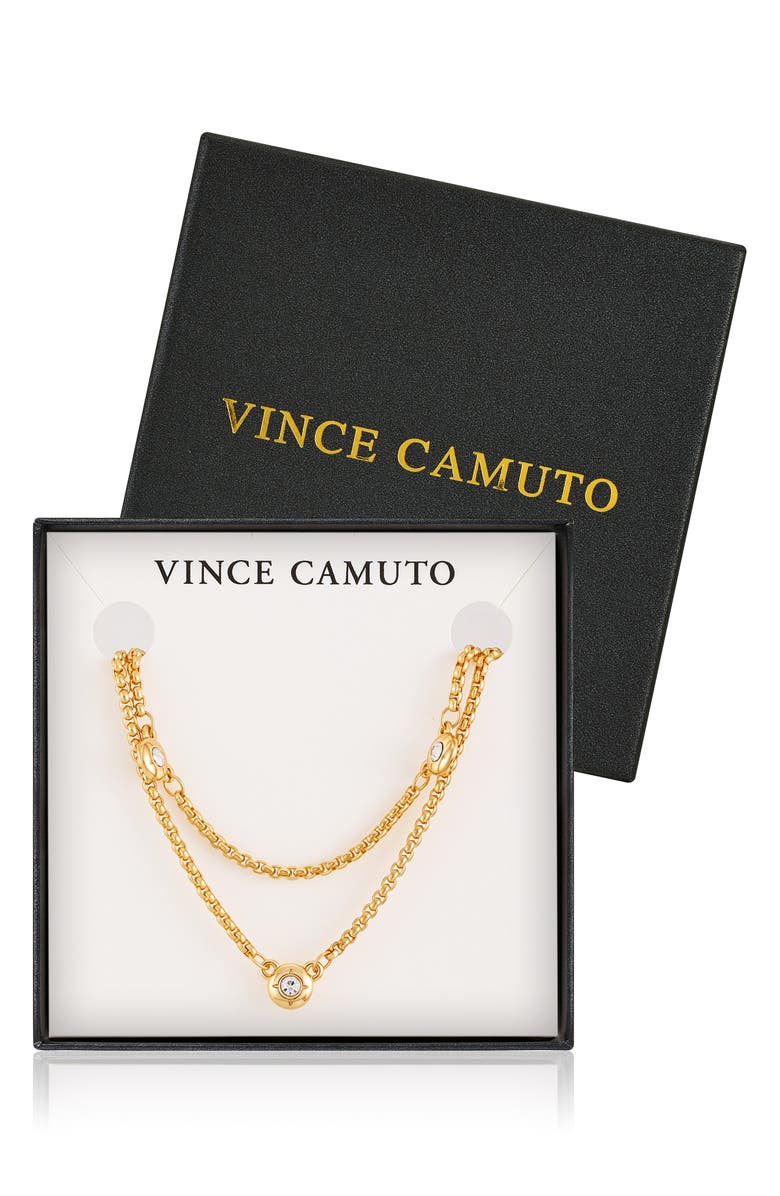 Vince Camuto Multi-Strand Necklace, Main, color, Gold Tone