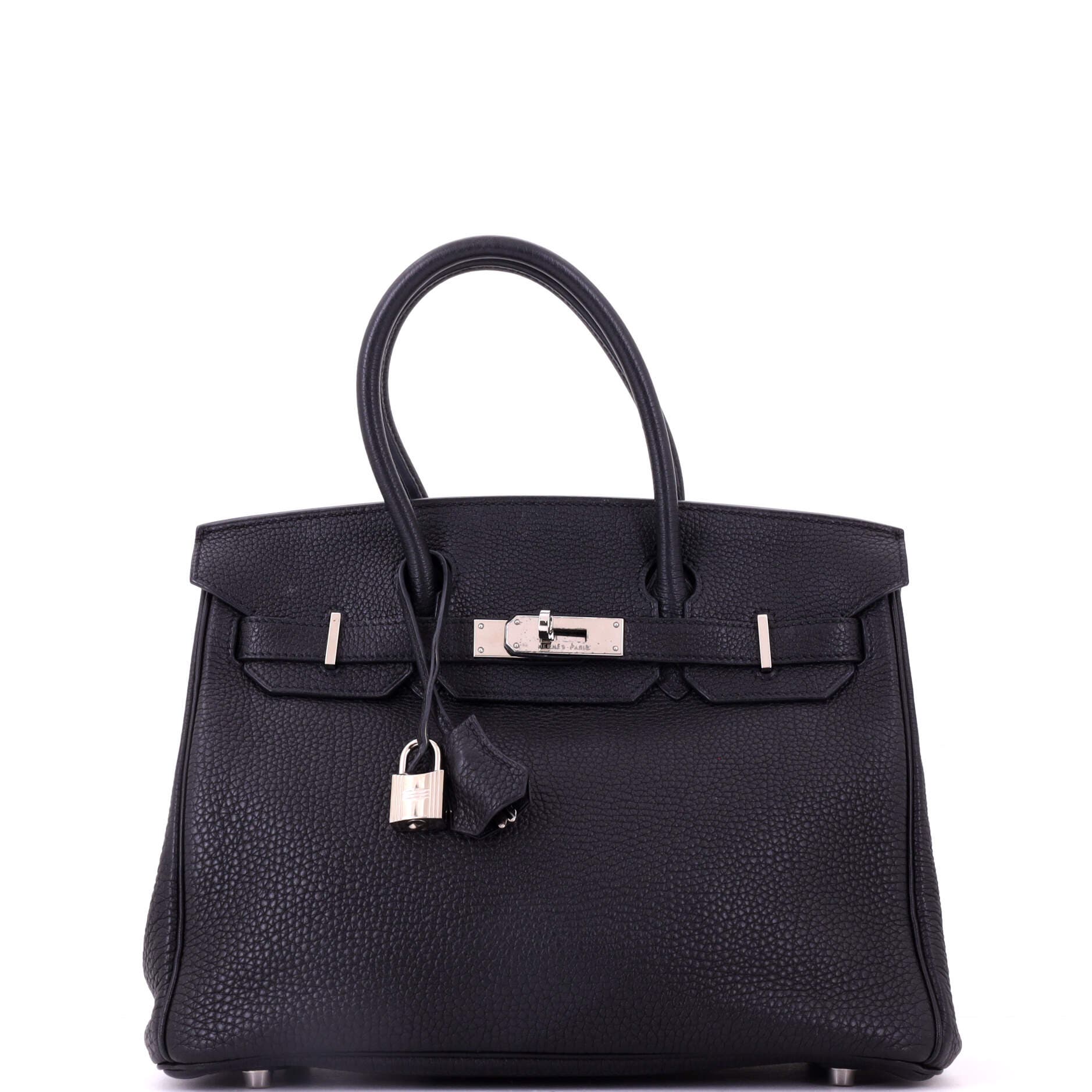 Birkin Handbag Black Togo with Palladium Hardware 30, Main, color, Black