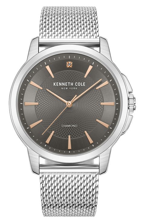 Modern Classic Mesh Strap Watch, 44mm
