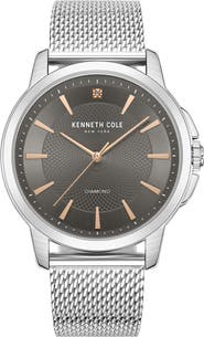 Kenneth Cole Modern Classic Mesh Strap Watch, 44mm