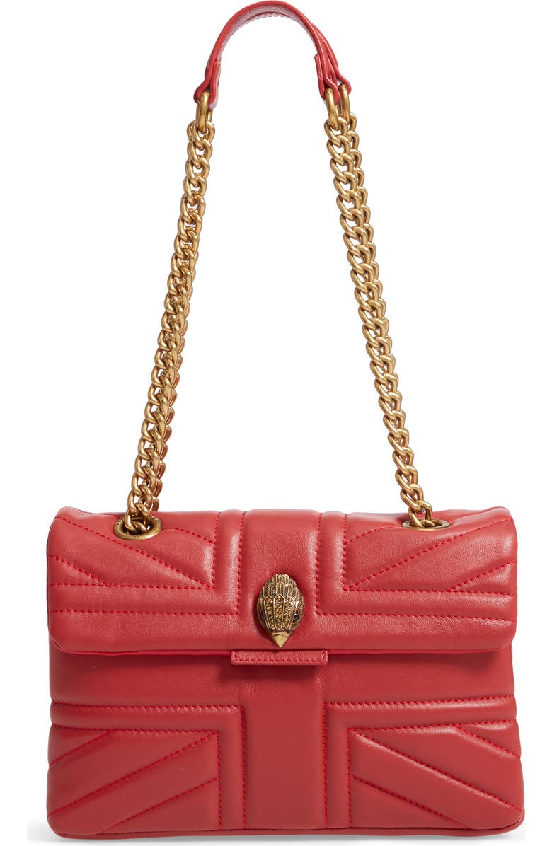 Kurt Geiger London Kensington Union Jack Leather Crossbody Bag, Main, color,