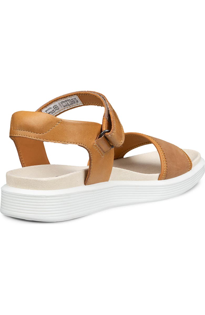 ECCO Soft Two Strap Sandal, Alternate, color, Cashmere/ Lion