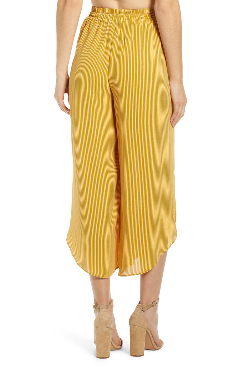 MOON RIVER Tie Front Layered Wide Leg Pants, Alternate, color,