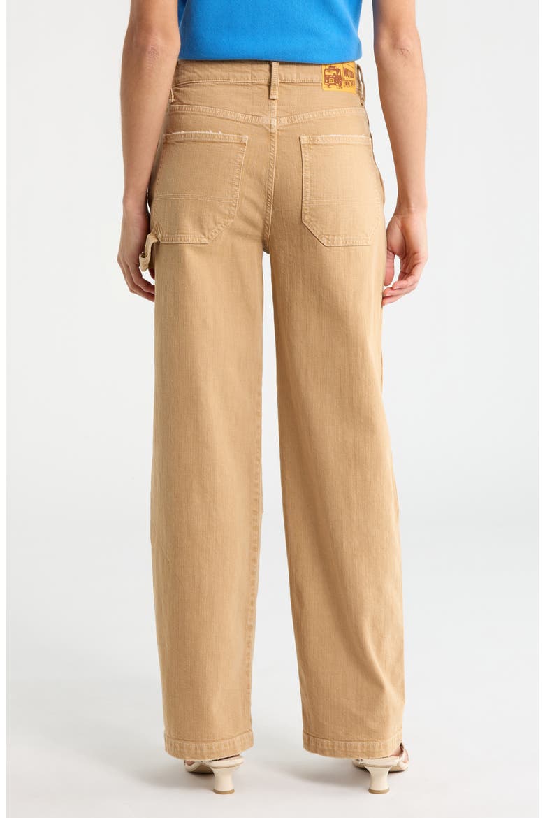 The Bee's Knees Stud Finder Sneak High Waist Wide Leg Carpenter Pants, Alternate, color, DEVIL DOESNT CARE WHOLE WHEAT