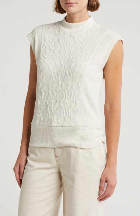Democracy Cable Stitch Sleeveless Sweater
