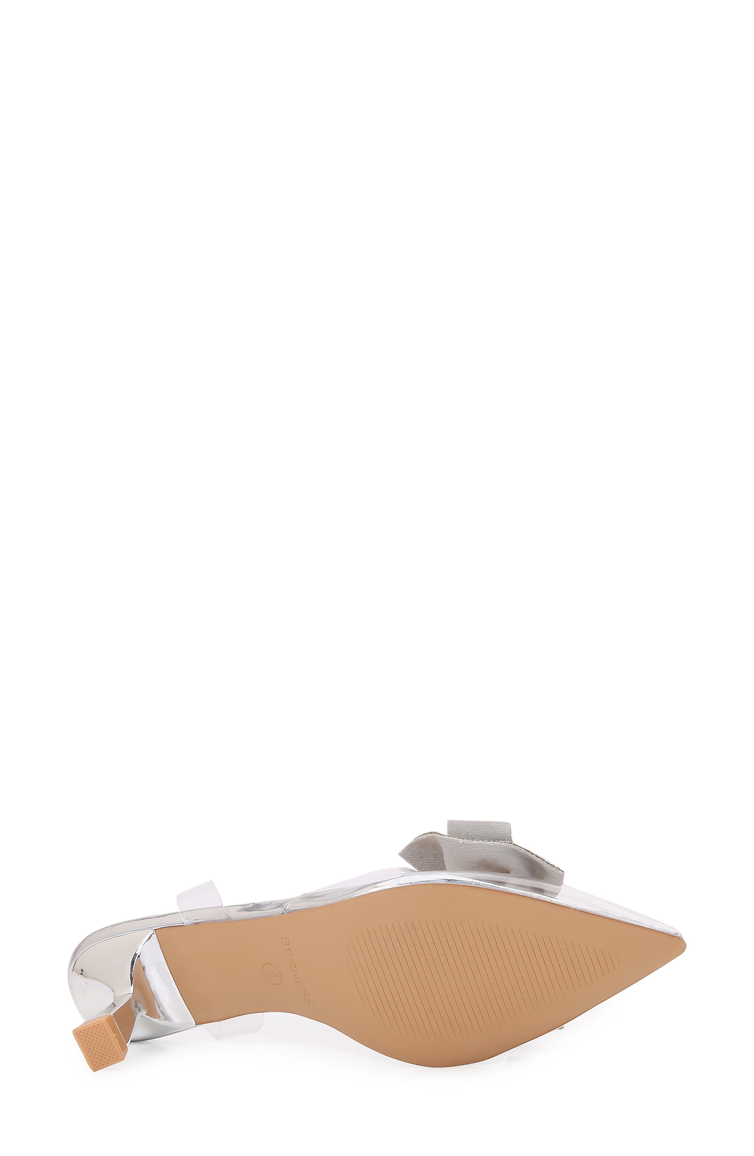 Ninetta Clear Kitten Heel Pump, Alternate, color, SILVER