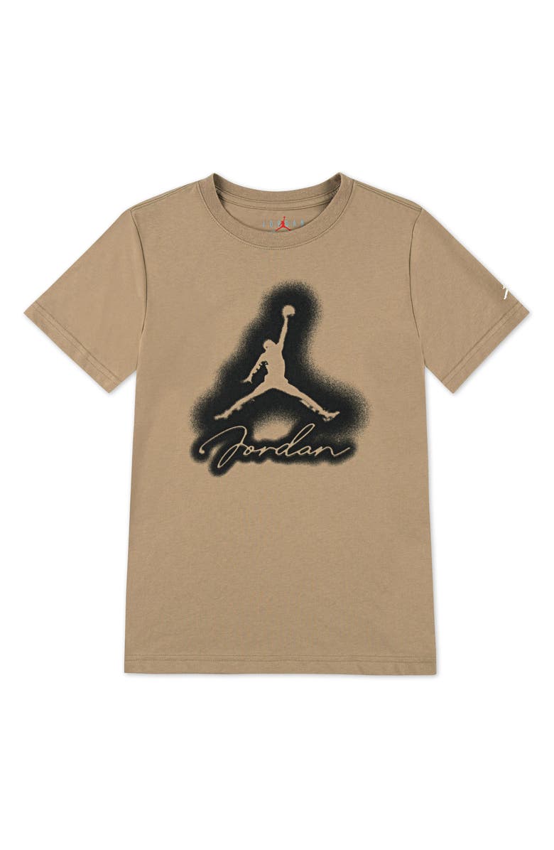 Jordan Kids' MVP Airbrushed Graphic T-Shirt, Main, color, Desert Camo