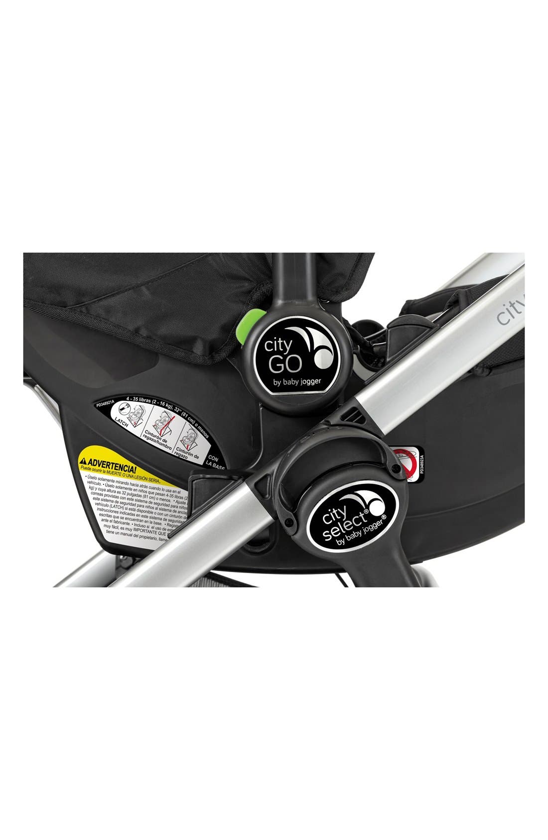 Single City Select®/City Premier® Stroller to Baby Jogger City GO™ & Graco® Click Connect Car Seat Adapter in Black 