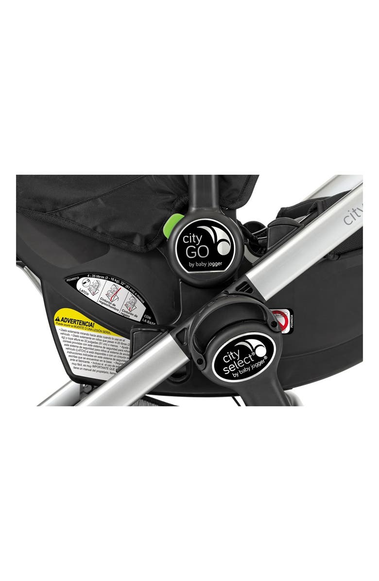 Baby Jogger Single City Select<sup>®</sup>/City Premier<sup>®</sup> Stroller to Baby Jogger City GO<sup>™</sup> & Graco<sup>®</sup> Click Connect Car Seat Adapter, Main, color, Black