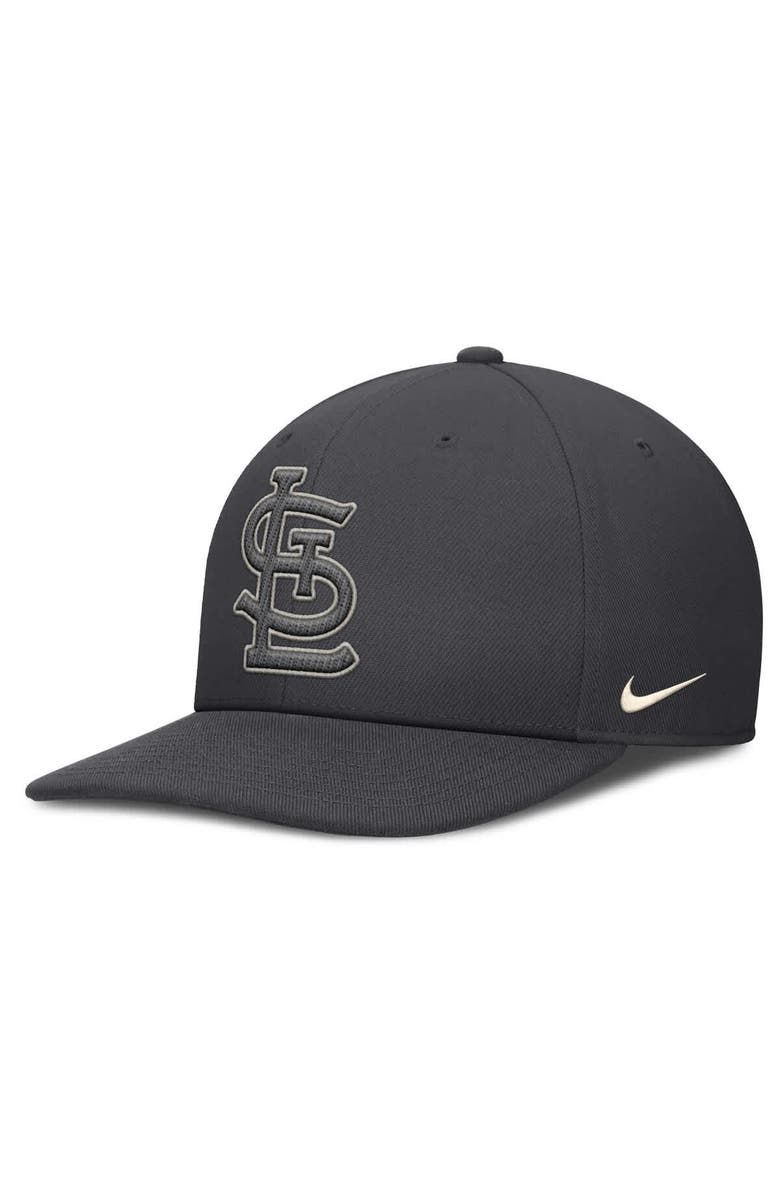 Nike Men's Nike Anthracite St. Louis Cardinals Statement Pro Snapback Hat, Main, color, Anthracite
