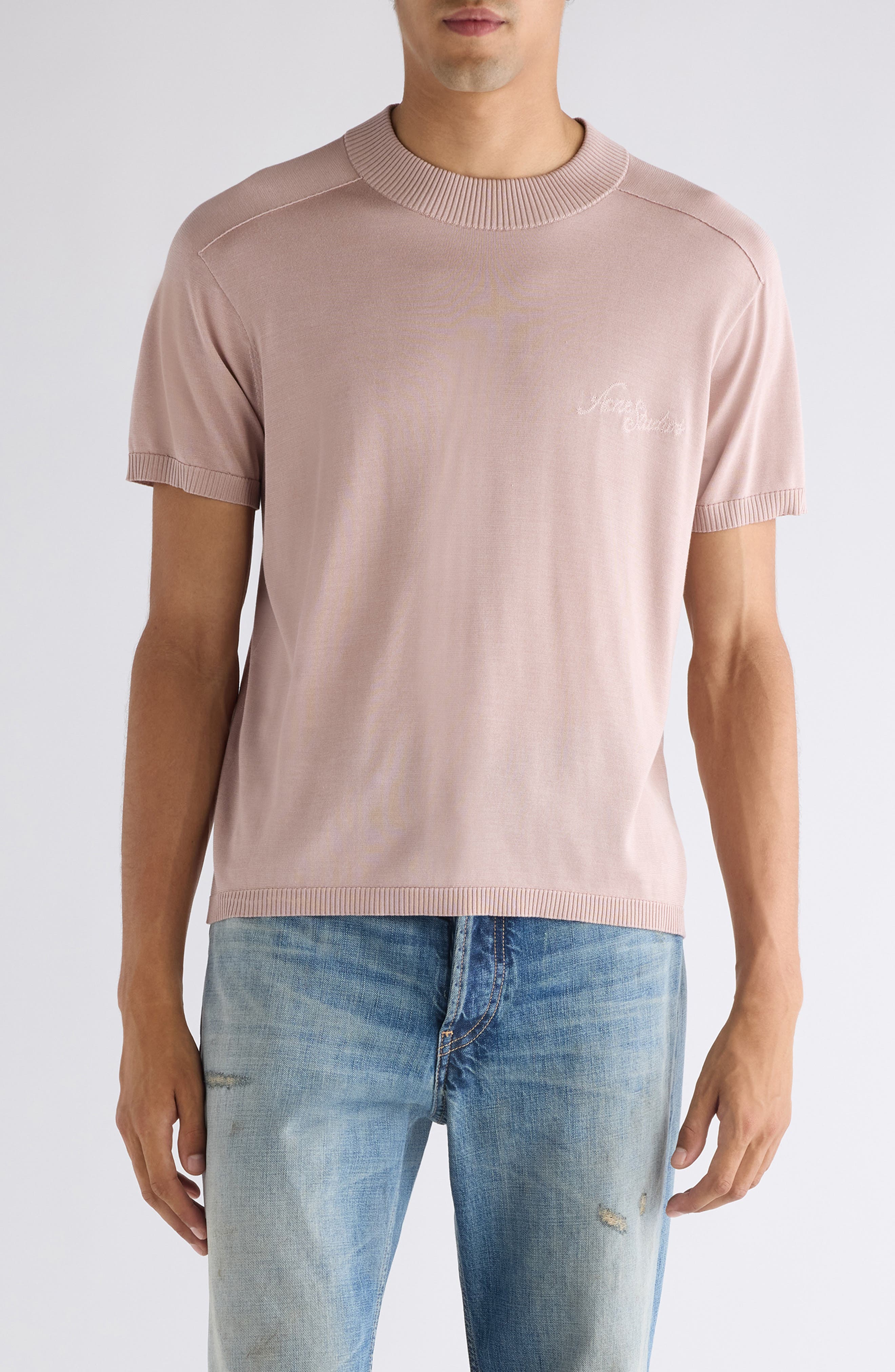 Kyotini Silk Short Sleeve Knit Top