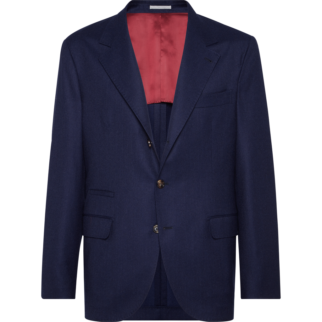Brunello Cucinelli Single-breasted Blazer In Blue
