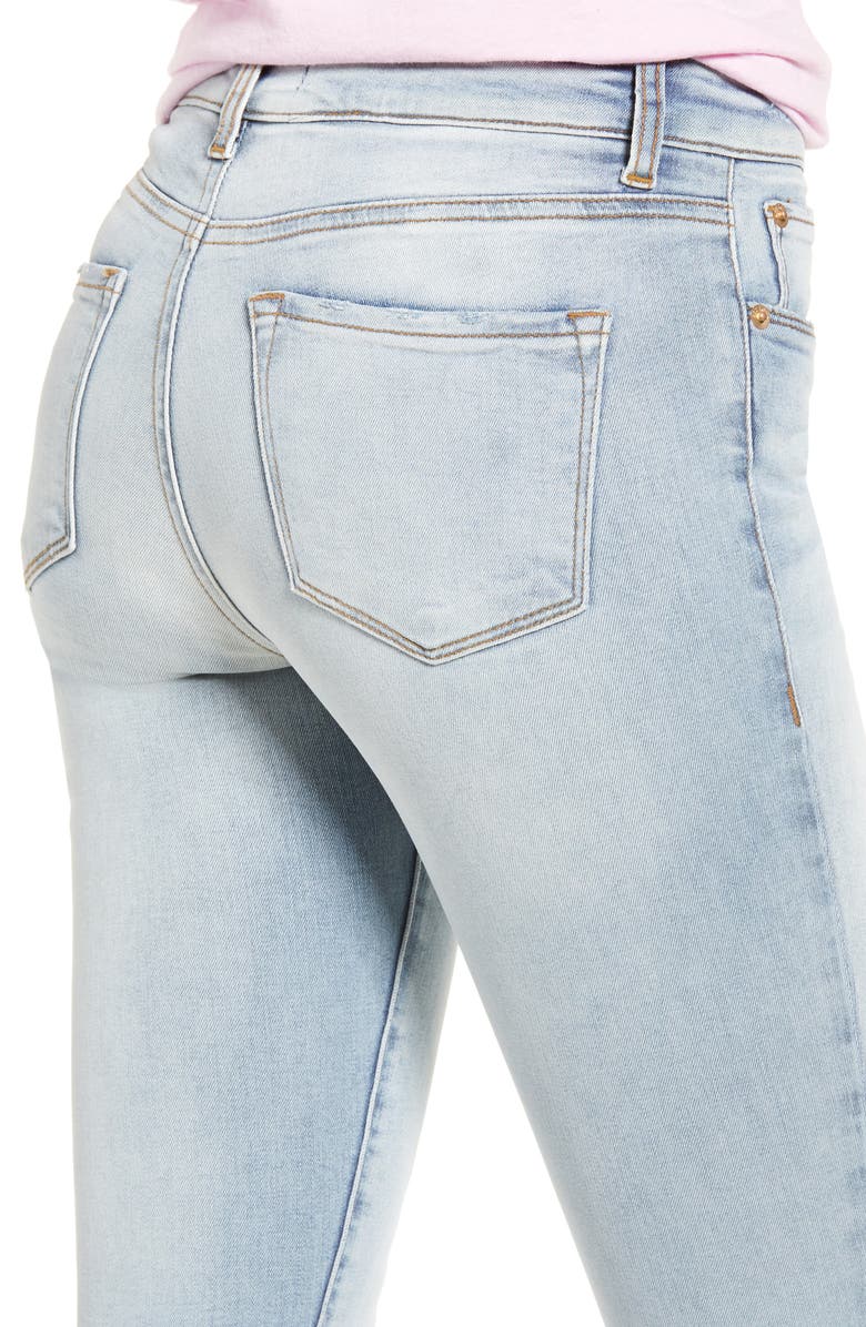 STS Blue Eillie High Waist Destroyed Hem Skinny Jeans, Alternate, color, 