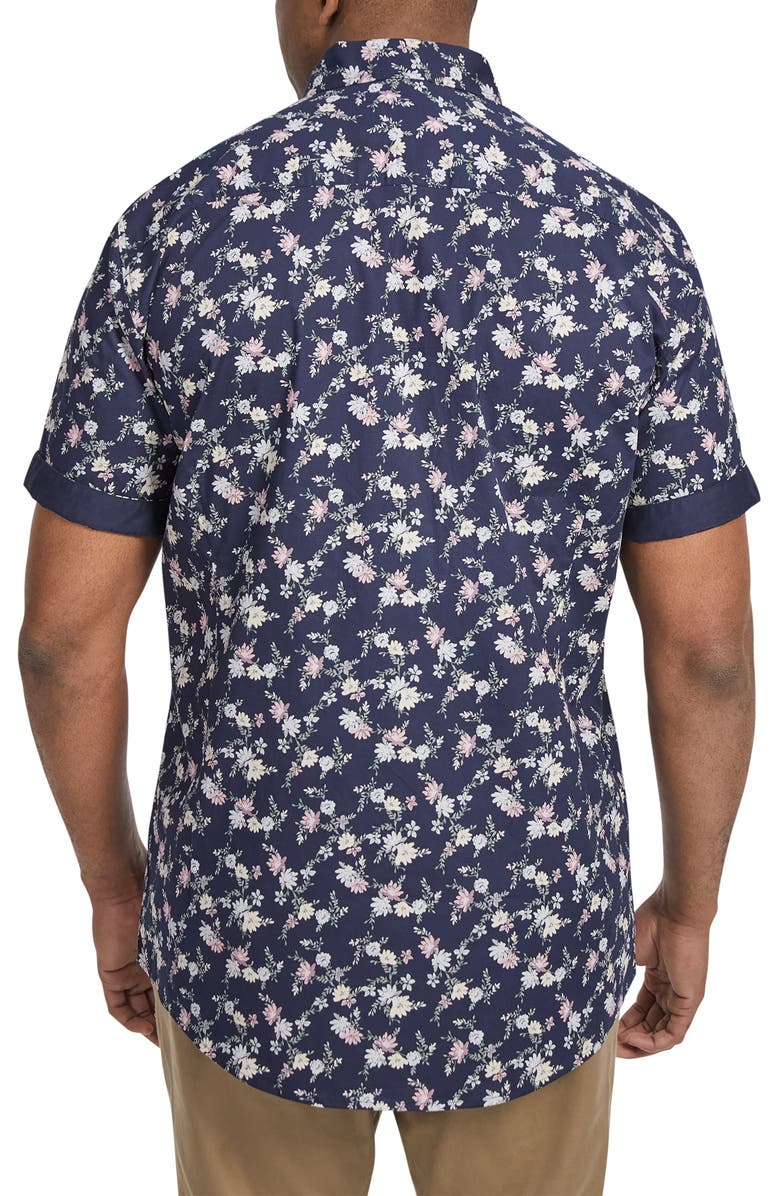 Johnny Bigg Nova Floral Short Sleeve Stretch Cotton Button-Down Shirt, Alternate, color,
