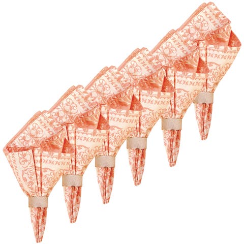 Windsor Pink Cotton Reversible Napkin Set of 6
