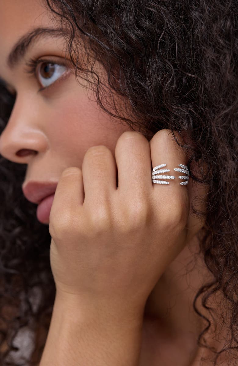 Bony Levy Audrey Diamond Cuff Ring, Alternate, color, 18K White Gold