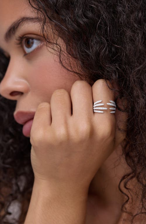 Bony Levy Audrey Diamond Cuff Ring In Brown
