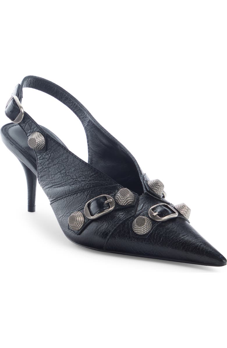 Balenciaga Cagole Pointed Toe Slingback Pump, Main, color,
