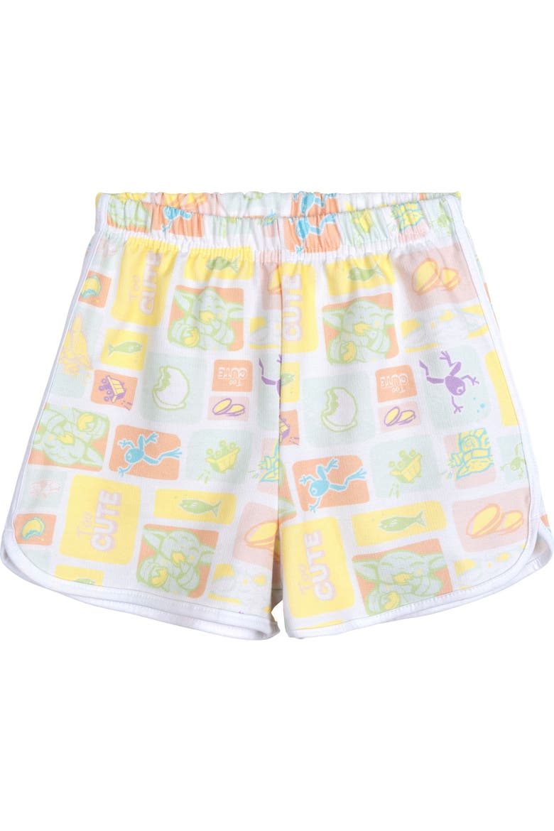 The Mandalorian Grogu Girls' 2-Piece T-Shirt and Shorts Set, Alternate, color, Grogu Pale Yellow