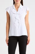 Calvin Klein Ruffle Woven Top