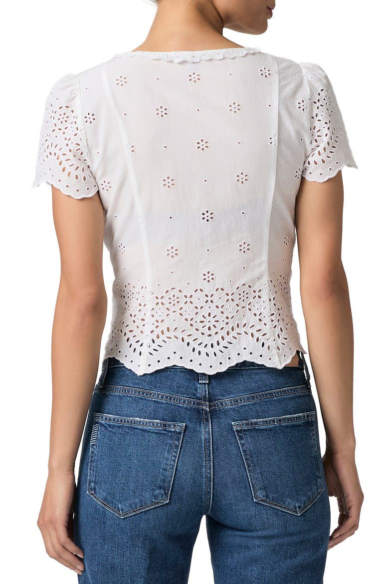 Quinta Broderie Anglaise Top, Alternate, color, WHITE