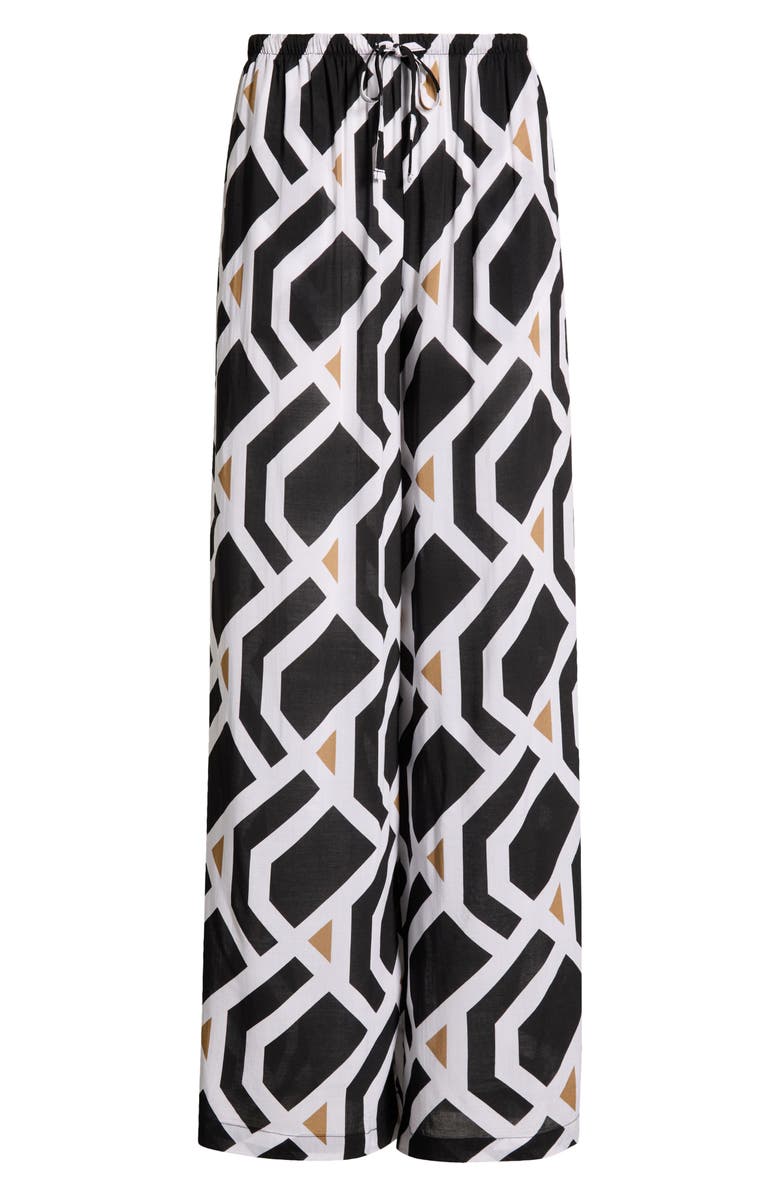 Sea Level Surf Cover-Up Pants, Alternate, color, Black Print
