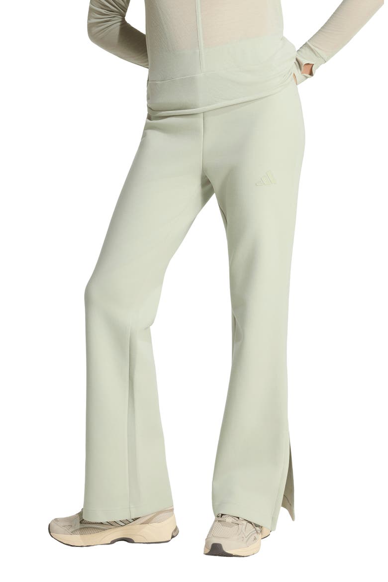 All Szn Flared Slim Fit Pants, Main, color, HALO GREEN