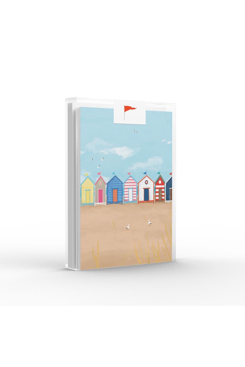 Beach Huts Greeting Card Pack Set, Main, color, Multi-Pack