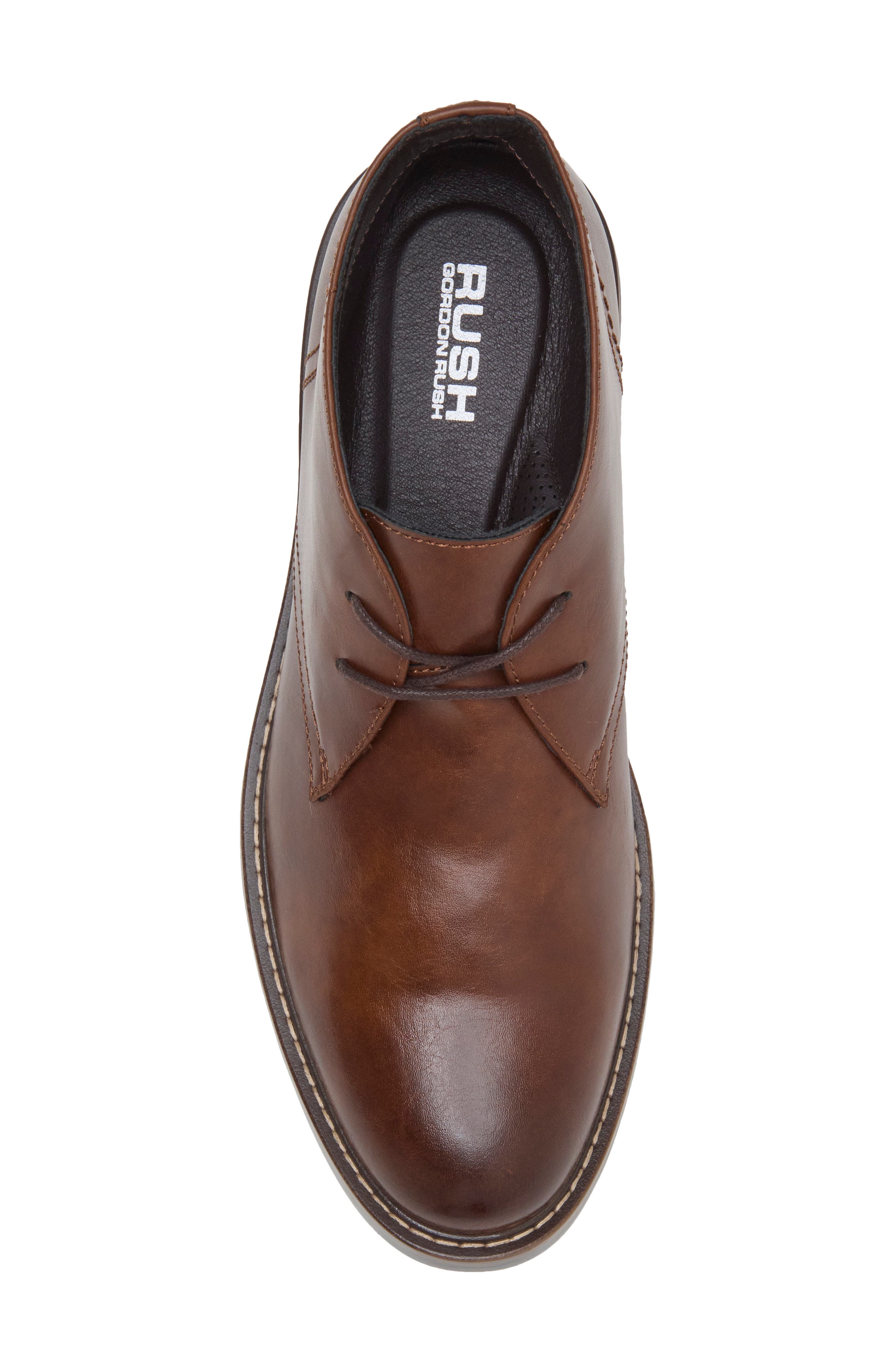 Faux Leather Chukka Boot, Alternate, color, BROWN