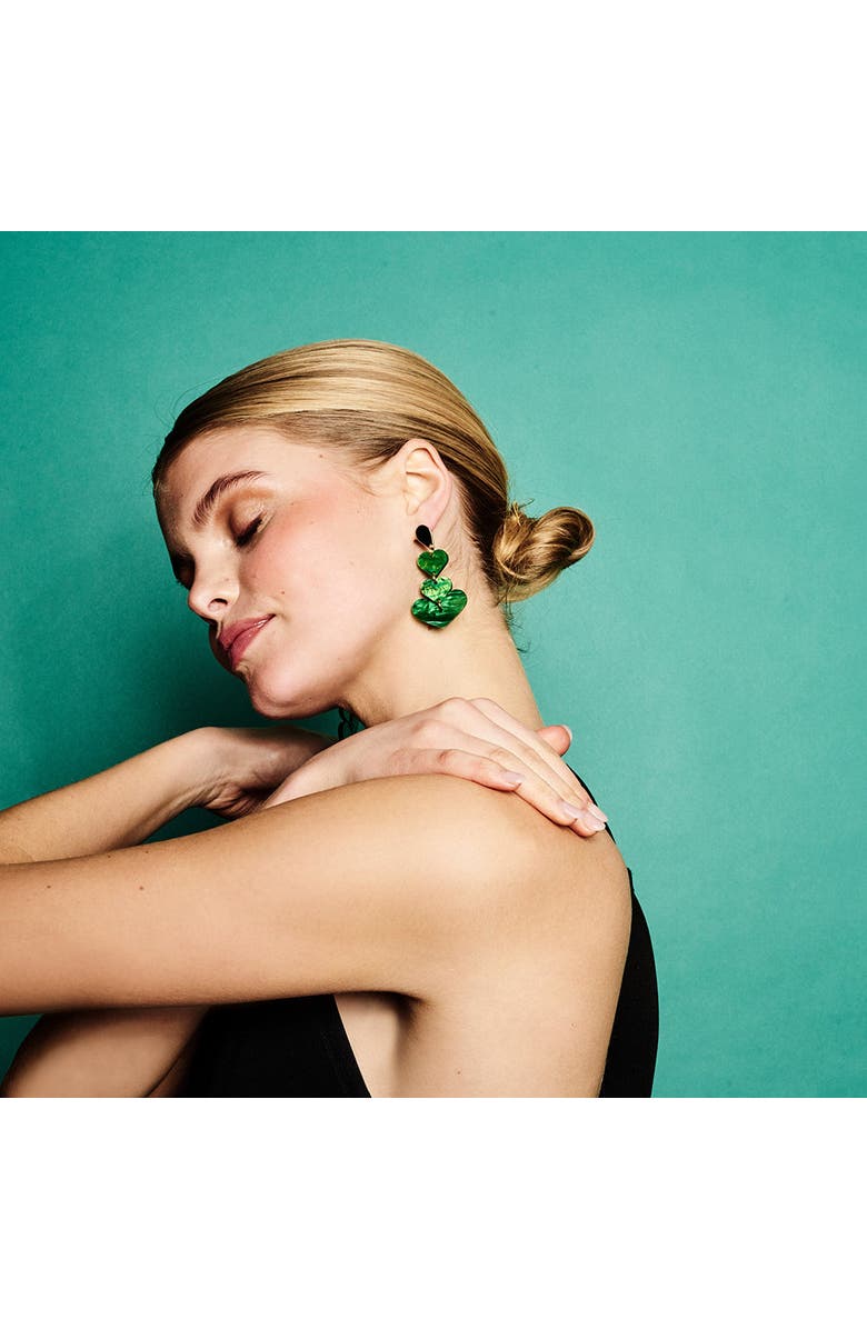 Toolally Heart Drop Earrings - Grass Green, Alternate, color, Grass Green