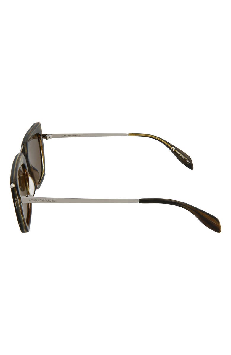 McQueen 54mm Cat Eye Sunglasses, Alternate, color,