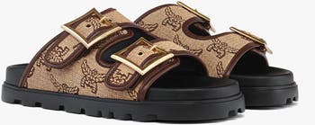 Sandals in Lauretos Raffia Jacquard