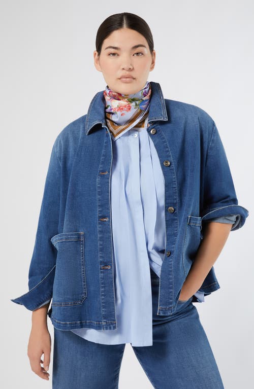 Marina Rinaldi Fida Wide Leg Jeans In Blue