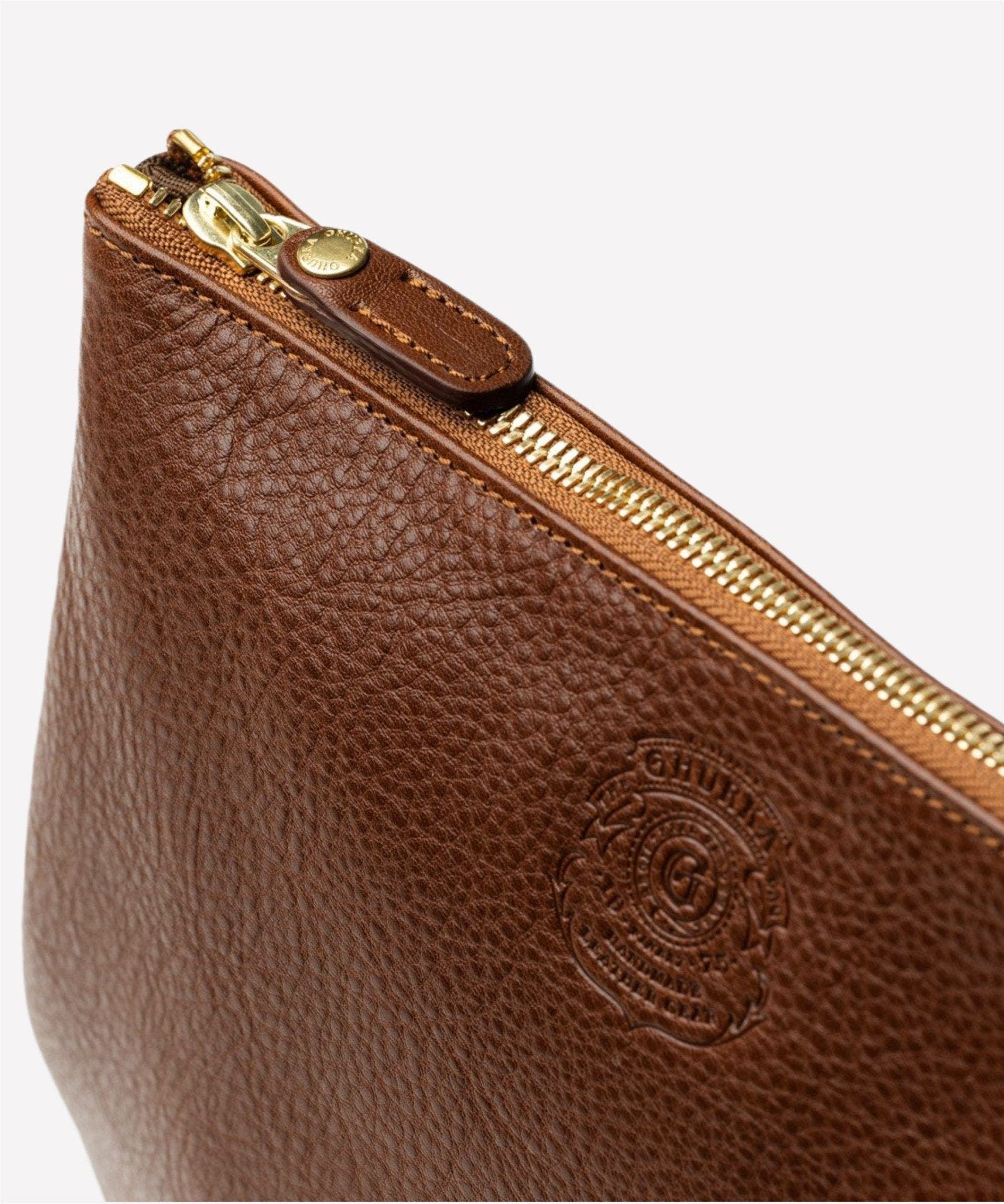 Pouch II No. 64, Alternate, color, Vintage Chestnut Leather