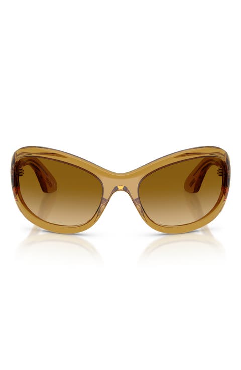 64mm Khaite Oval Sunglasses
