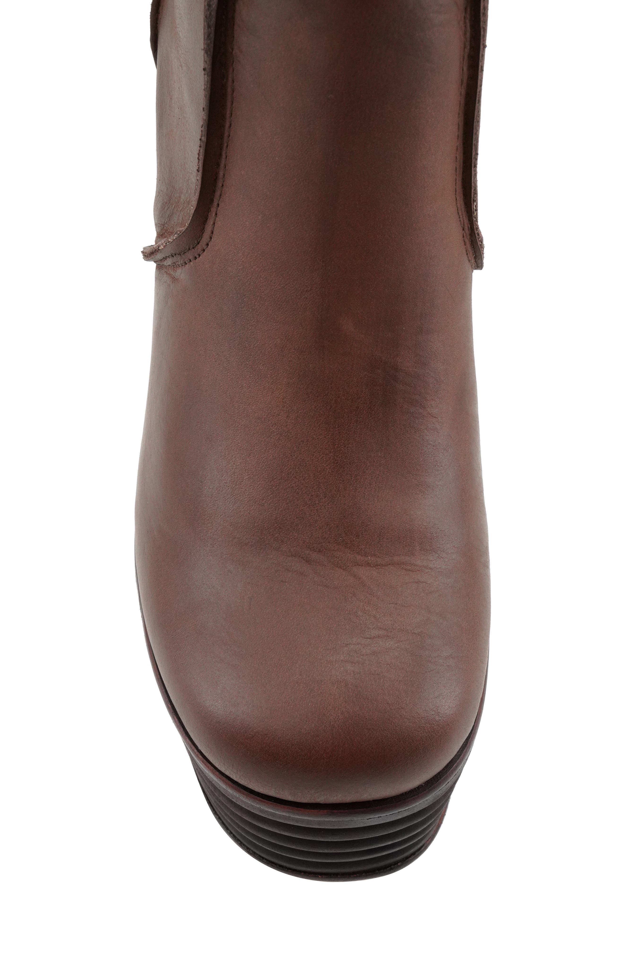 Argelia Waterproof Platform Bootie, Alternate, color, BROWN